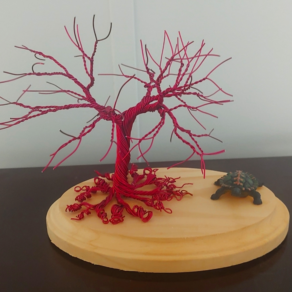 Wire bonsai tree